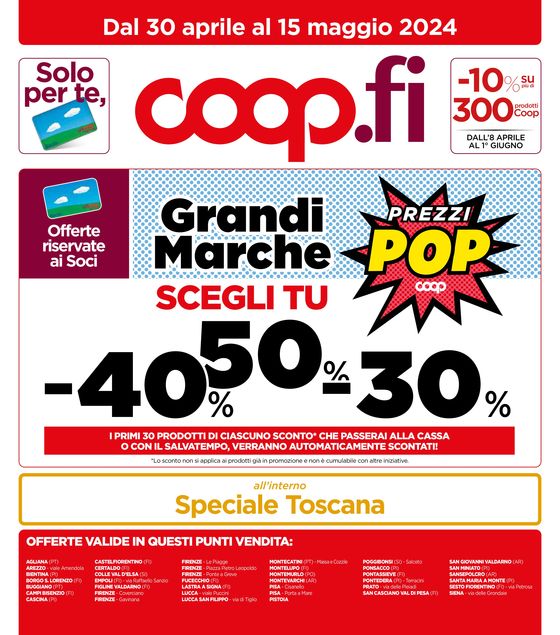 Volantino Coop a Siena | Grandi Marche  | 30/4/2024 - 15/5/2024