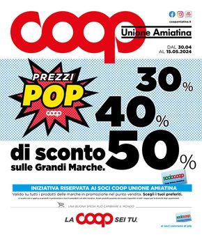 Volantino Coop a Manciano | Prezzi pop | 30/4/2024 - 15/5/2024