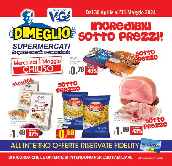 Volantino Dimeglio a Carpi | Sotto prezzi | 30/4/2024 - 11/5/2024