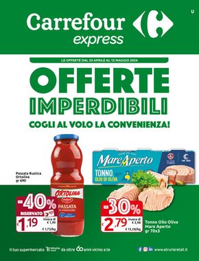 Volantino Carrefour Express a Montereale | Offerte imperdibili | 30/4/2024 - 12/5/2024