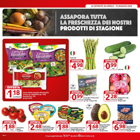 Volantino Carrefour Market Superstore a Monteroni d'Arbia | Sconti fino al 50% | 30/4/2024 - 12/5/2024