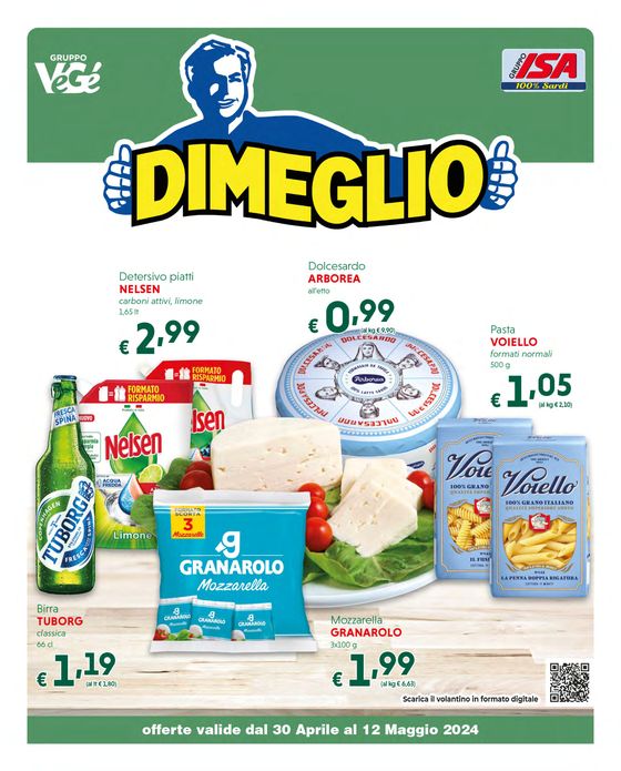 Volantino Dimeglio a Dorgali | Mega risparmio | 30/4/2024 - 12/5/2024