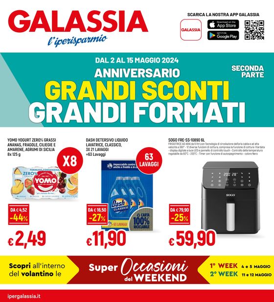 Volantino Galassia a Piacenza | Grandi sconti grandi formati | 2/5/2024 - 15/5/2024