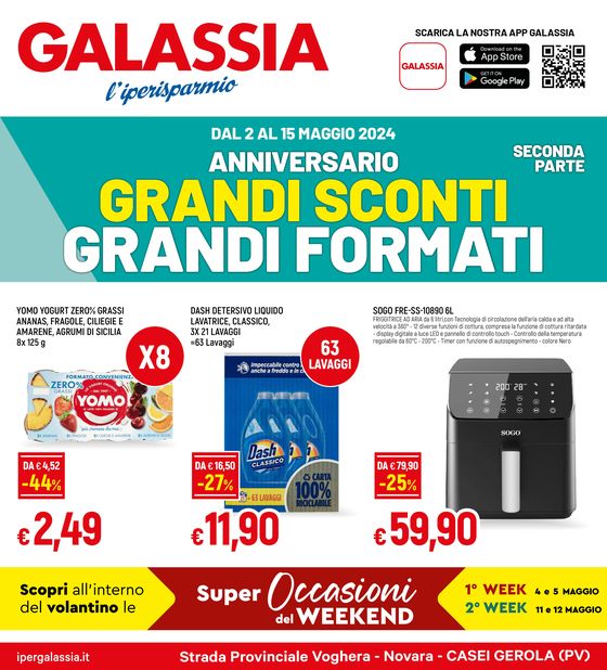 Volantino Galassia | Grandi sconti grandi formati | 2/5/2024 - 15/5/2024
