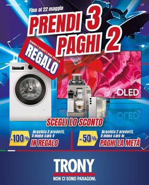 Offerte di Elettronica a Subiaco | Prendi 3 paghi 2 in Trony | 2/5/2024 - 22/5/2024