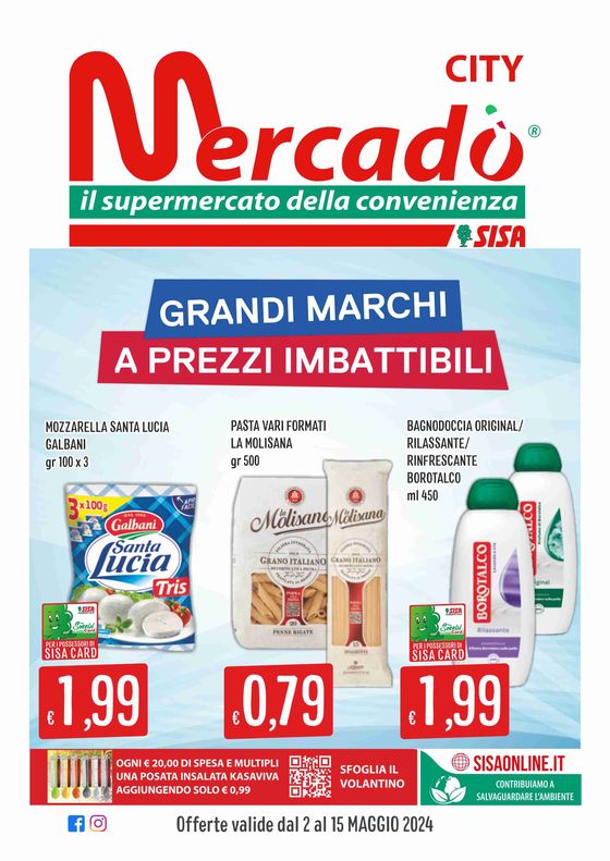 Volantino Mercadò | Grandi marche a prezzi imbattibili | 2/5/2024 - 15/5/2024