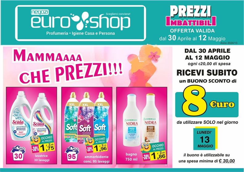 Volantino Euro Shop a Grottaglie | Prezzi ibattibili | 2/5/2024 - 12/5/2024