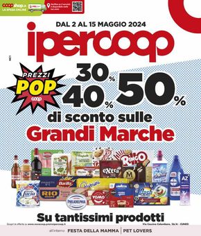 Offerte di Iper e super a Fossano | Grandi marche in Ipercoop | 2/5/2024 - 15/5/2024