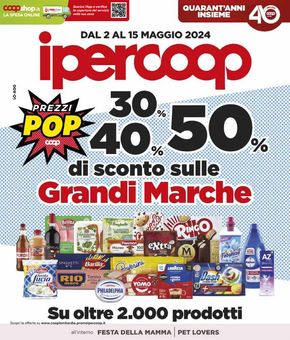 Volantino Ipercoop a Cantù | Grandi marche | 2/5/2024 - 15/5/2024