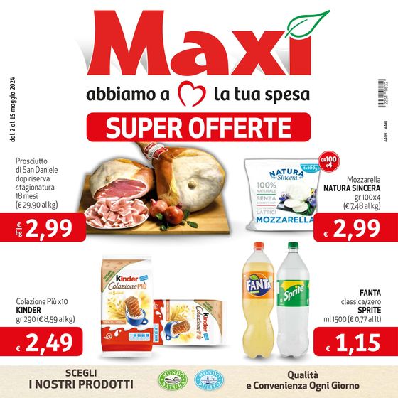 Volantino Maxì a Mira | Super offerte | 2/5/2024 - 15/5/2024
