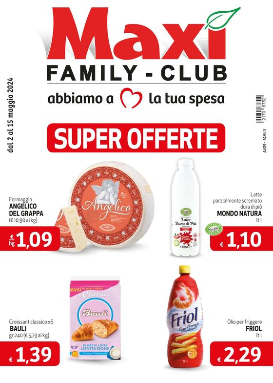 Volantino Maxì Family a Attimis | Super offerte | 2/5/2024 - 15/5/2024