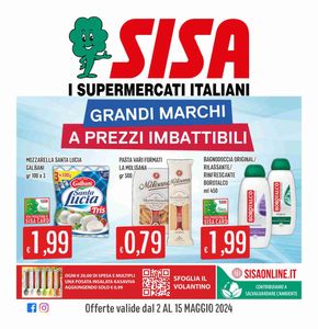 Volantino Sisa | Grandi marchi a prezzi imbattibili | 2/5/2024 - 15/5/2024