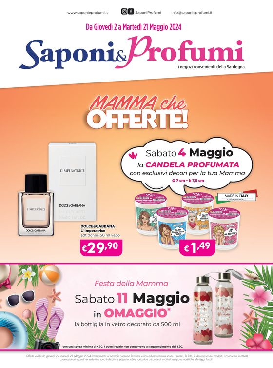Volantino Saponi&Profumi  a San Gavino Monreale | Mamma che offerte! | 2/5/2024 - 21/5/2024