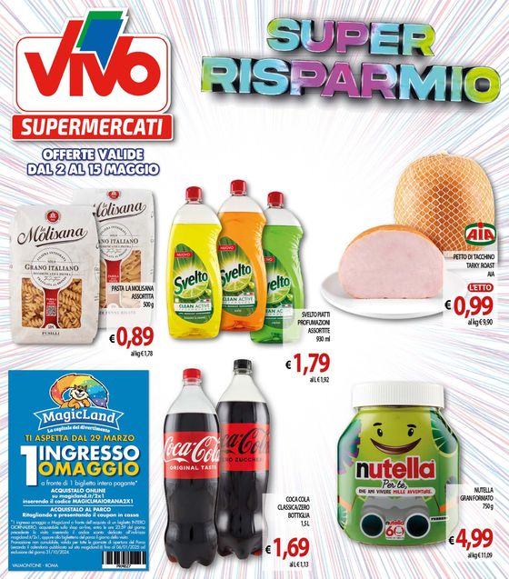 Volantino Vivo Market a Zagarolo | Super risparmio | 2/5/2024 - 15/5/2024