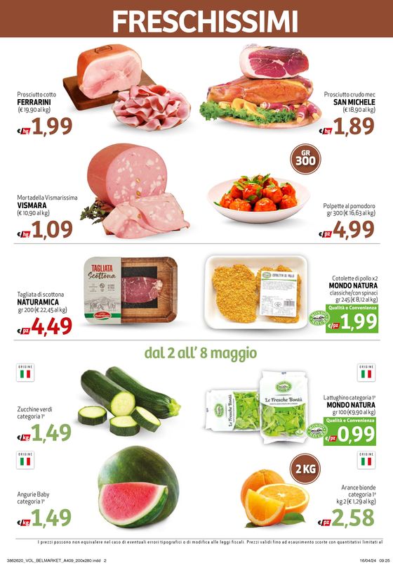 Volantino Belmarket a Codigoro | Super offerte | 2/5/2024 - 15/5/2024