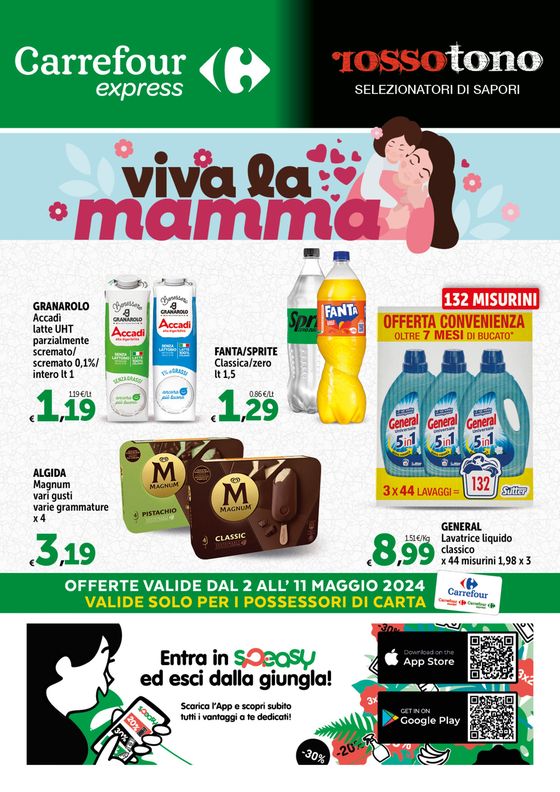 Volantino Carrefour Express a Lucera | Viva la mamma | 2/5/2024 - 11/5/2024