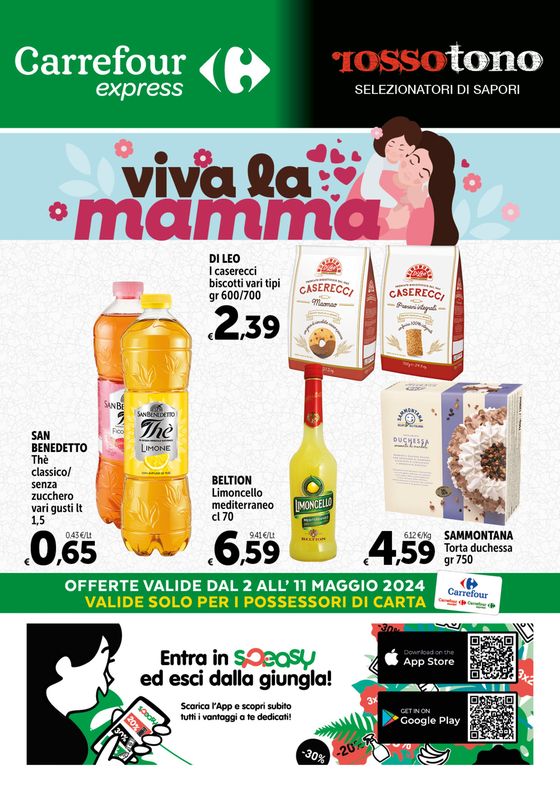 Volantino Carrefour Express | Viva la mamma | 2/5/2024 - 11/5/2024