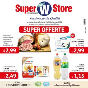 Volantino Super W a La Valle Agordina | Super offerte | 2/5/2024 - 15/5/2024
