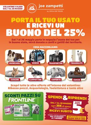 Offerte di Animali a Carmiano | Ricevi buono del 25% in Joe Zampetti | 2/5/2024 - 26/5/2024