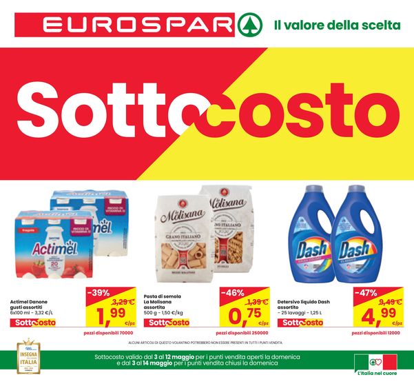 Volantino Eurospar a Cremona | Sottocosto | 3/5/2024 - 12/5/2024