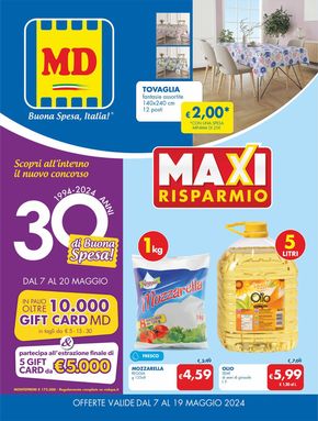 Volantino MD a Carrara | Maxi risparmio | 7/5/2024 - 19/5/2024
