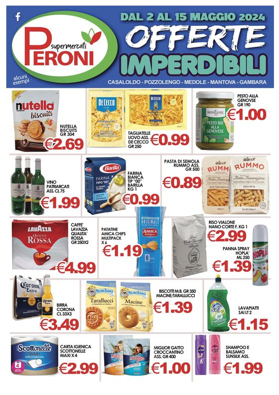 Volantino Supermercati Peroni a Gottolengo | Offerte | 3/5/2024 - 15/5/2024