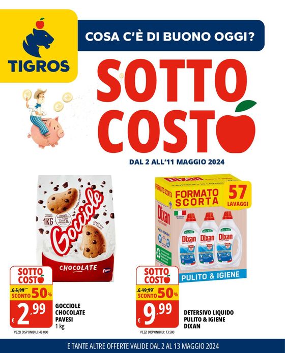 Volantino Tigros a Laveno-Mombello | Sotto costo | 3/5/2024 - 13/5/2024