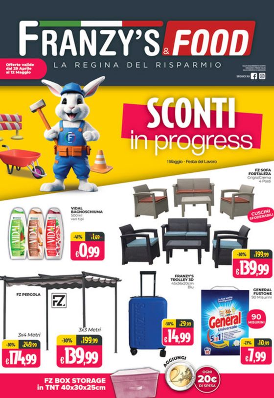 Volantino Franzy's Food a Catania | Sconti in progress | 6/5/2024 - 12/5/2024