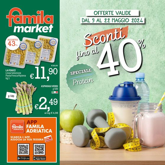 Volantino Famila Market a San Mauro Pascoli | Sconti fino al 40% | 6/5/2024 - 22/5/2024