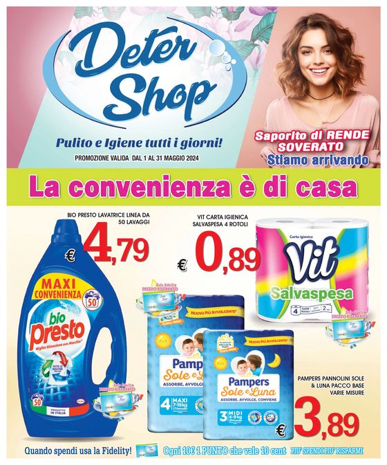 Volantino Deter Shop a San Giovanni in Fiore | La convenienza e di casa | 7/5/2024 - 31/5/2024