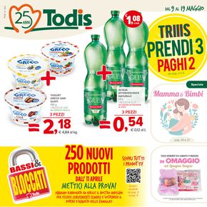 Volantino Todis a Trani | Triiis prendi 3 paghi 2  | 9/5/2024 - 19/5/2024