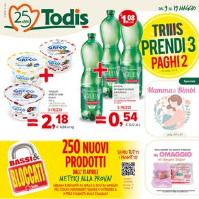 Volantino Todis a Civitella Roveto | Triiis prendi 3 paghi 2  | 9/5/2024 - 19/5/2024