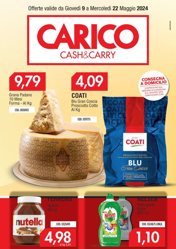 Volantino Carico Cash & Carry a Pomigliano d'Arco | Carico Cash & Carry  | 9/5/2024 - 22/5/2024