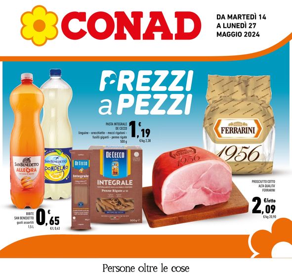 Volantino Conad a Tione di Trento | Prezzi a pezzi  | 14/5/2024 - 27/5/2024