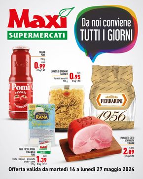 Volantino Maxi Supermercati a Piario | Da noi conviene tutti i giorni  | 14/5/2024 - 27/5/2024