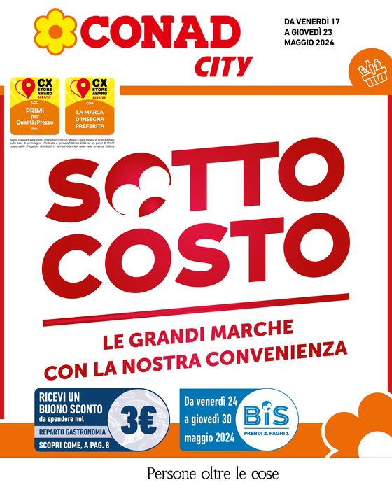 Volantino Conad City a Tavullia | Sotto costo | 17/5/2024 - 23/5/2024