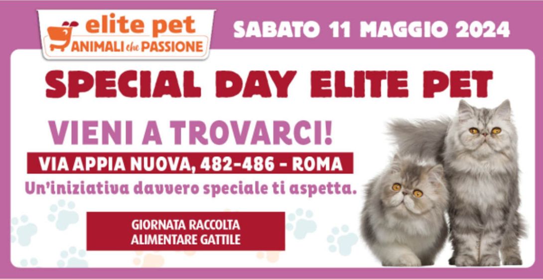 Volantino Elite Pet a Roma | Special day  | 7/5/2024 - 11/5/2024
