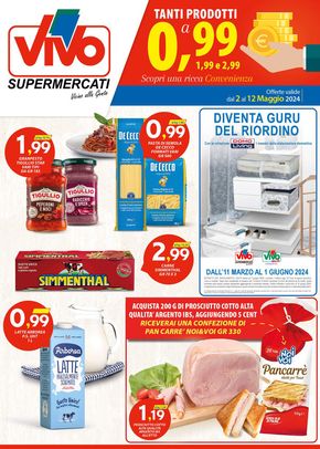 Volantino Vivo Supermercati a Sommacampagna | Tanti prodotti a 0,99€ | 8/5/2024 - 12/5/2024