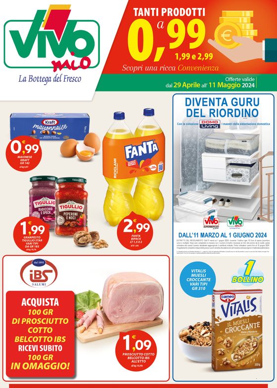 Volantino Vivo Supermercati a Gonnesa | Tanti prodotti a 0,99€ | 8/5/2024 - 12/5/2024
