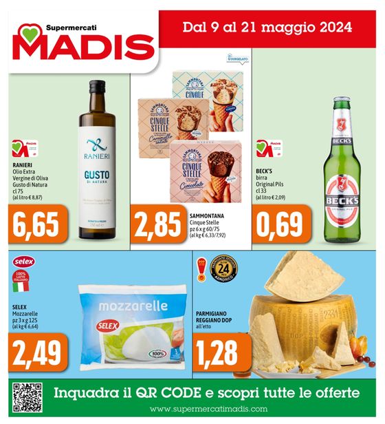 Volantino Madis a San Severino Marche | Inuadra il QR code e scpori tutte le offerte | 9/5/2024 - 21/5/2024