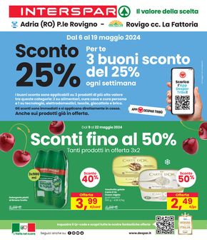 Volantino Interspar a Rovigo | Sconti fino al 50% | 9/5/2024 - 22/5/2024