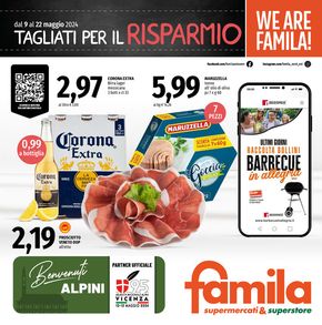 Volantino Famila Superstore a Sedico | Tagliati per il risparmio | 9/5/2024 - 22/5/2024