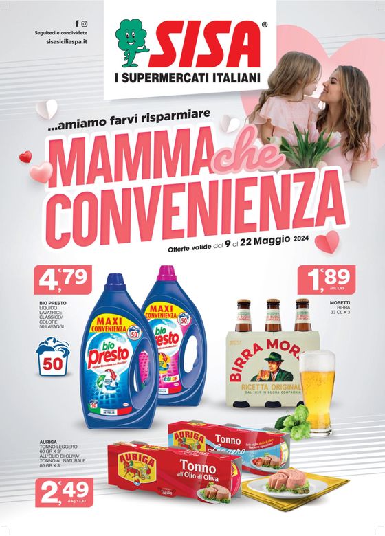 Volantino Sisa a Gela | Mamma che convenienza  | 9/5/2024 - 22/5/2024