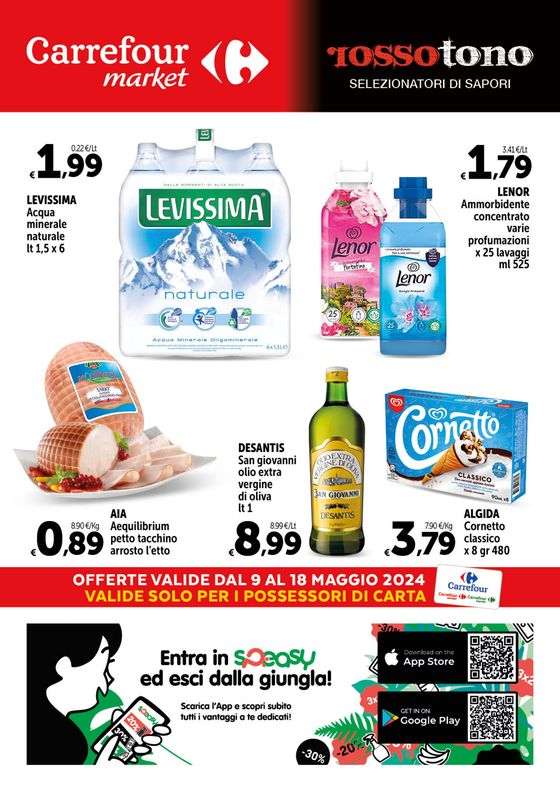 Volantino Carrefour Market a Casamassima | Offerte valide dal 9 al 18 Maggio 2024 | 9/5/2024 - 18/5/2024