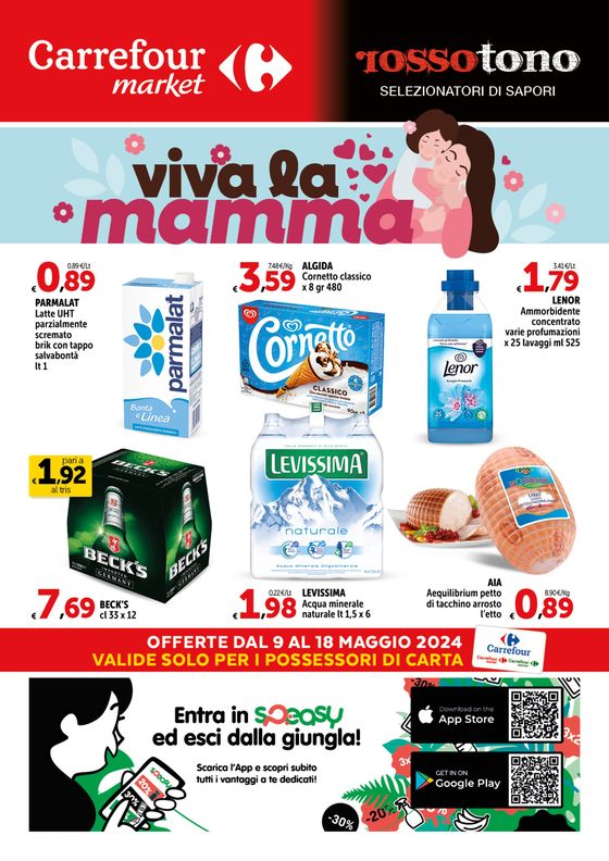Volantino Carrefour Market a Maida | Viva la mamma | 9/5/2024 - 18/5/2024