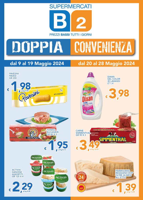 Volantino Supermercati B2 a Copparo | Doppia convenienza | 9/5/2024 - 28/5/2024