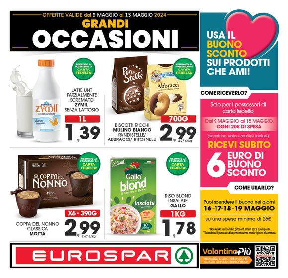 Volantino Eurospar a Castrignano del Capo | Grandi occasioni | 9/5/2024 - 15/5/2024