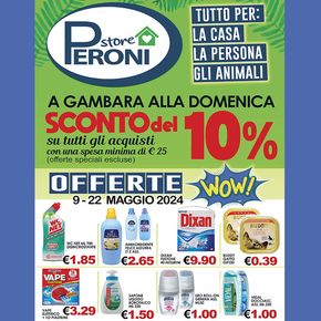 Volantino Supermercati Peroni a Gambara | Sconto del 10% | 9/5/2024 - 22/5/2024