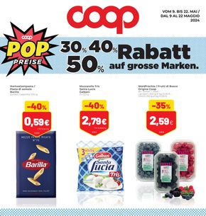Volantino Coop | Rabatt 30% 40% 50% auf grosse Marken. | 9/5/2024 - 22/5/2024