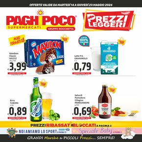 Offerte di Iper e super a Racalmuto | Prezzi leggeri in PaghiPoco | 14/5/2024 - 23/5/2024